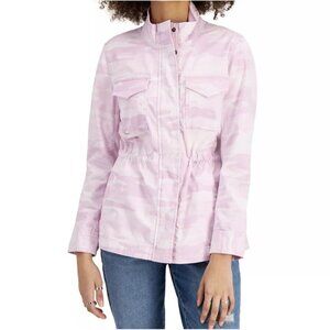 Style and Co Camouflage Utility‎ Jacket Size M Pink JACKET ONLY MSRP $79.50